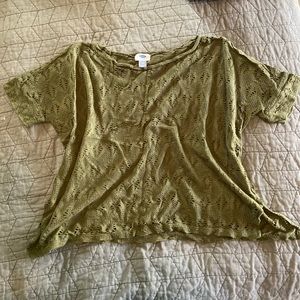 Old Navy mesh flowy crop top